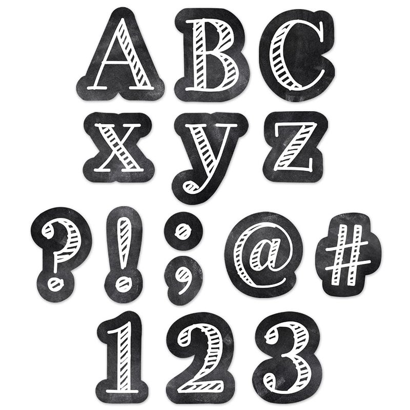 Creative Teaching Press CTP Chalkboard Punch-Out Letters for Classroom â€“ Essential Homeschool Supplies â€“ Top Back to School Supplies Creative Teaching Press - Image 1